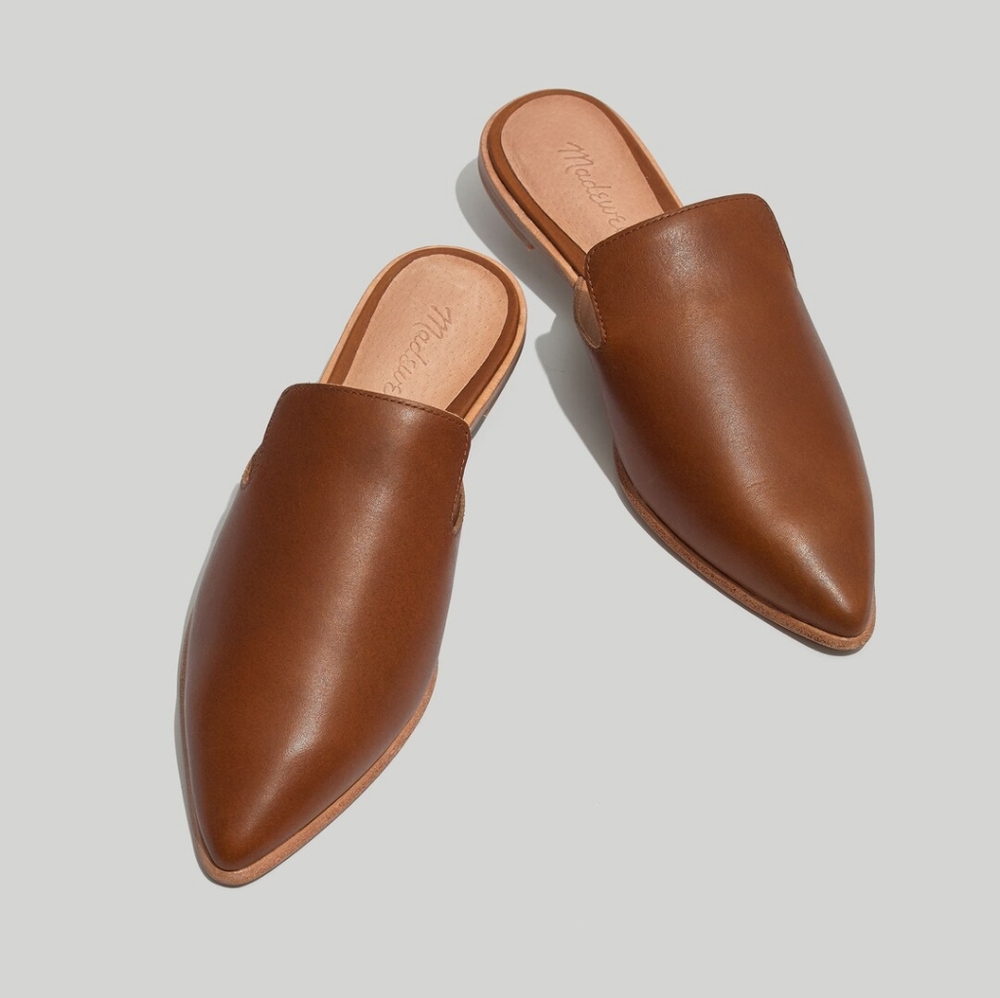 SOLD ON FB The Gemma Mule in Leather, Madewell